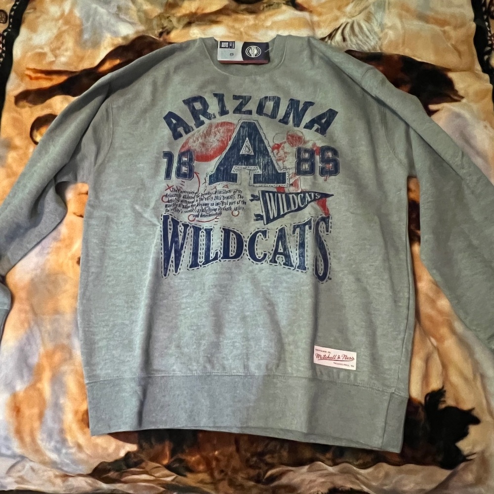 Mitchell and ness Arizona wildcats crewneck